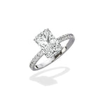 Alluring Hidden Halo Engagement Ring - The Better Diamonds