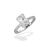Alluring Hidden Halo Engagement Ring - The Better Diamonds
