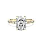 Alluring Hidden Halo Engagement Ring - The Better Diamonds