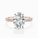 Alluring Hidden Halo Engagement Ring - The Better Diamonds