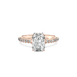 Alluring Hidden Halo Engagement Ring - The Better Diamonds