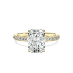 Alluring Hidden Halo Engagement Ring - The Better Diamonds