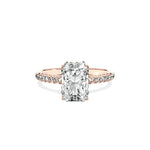 Alluring Hidden Halo Engagement Ring - The Better Diamonds