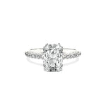 Alluring Hidden Halo Engagement Ring - The Better Diamonds