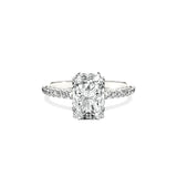 Alluring Hidden Halo Engagement Ring - The Better Diamonds