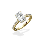 Alluring Hidden Halo Engagement Ring - The Better Diamonds