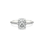 Alluring Hidden Halo Engagement Ring - The Better Diamonds