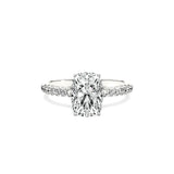 Alluring Hidden Halo Engagement Ring - The Better Diamonds