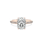 Alluring Hidden Halo Engagement Ring - The Better Diamonds