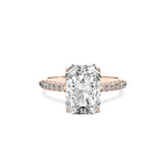 Alluring Hidden Halo Engagement Ring - The Better Diamonds