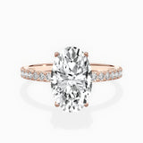 Alluring Hidden Halo Engagement Ring - The Better Diamonds