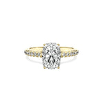 Alluring Hidden Halo Engagement Ring - The Better Diamonds