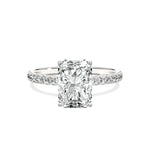 Alluring Hidden Halo Engagement Ring - The Better Diamonds
