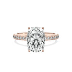 Alluring Hidden Halo Engagement Ring - The Better Diamonds