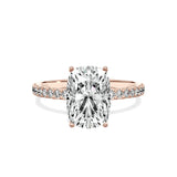 Alluring Hidden Halo Engagement Ring - The Better Diamonds