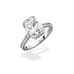 Alluring Hidden Halo Engagement Ring - The Better Diamonds