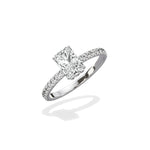 Alluring Hidden Halo Engagement Ring - The Better Diamonds