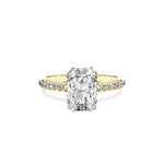 Alluring Hidden Halo Engagement Ring - The Better Diamonds