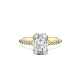 Alluring Hidden Halo Engagement Ring - The Better Diamonds