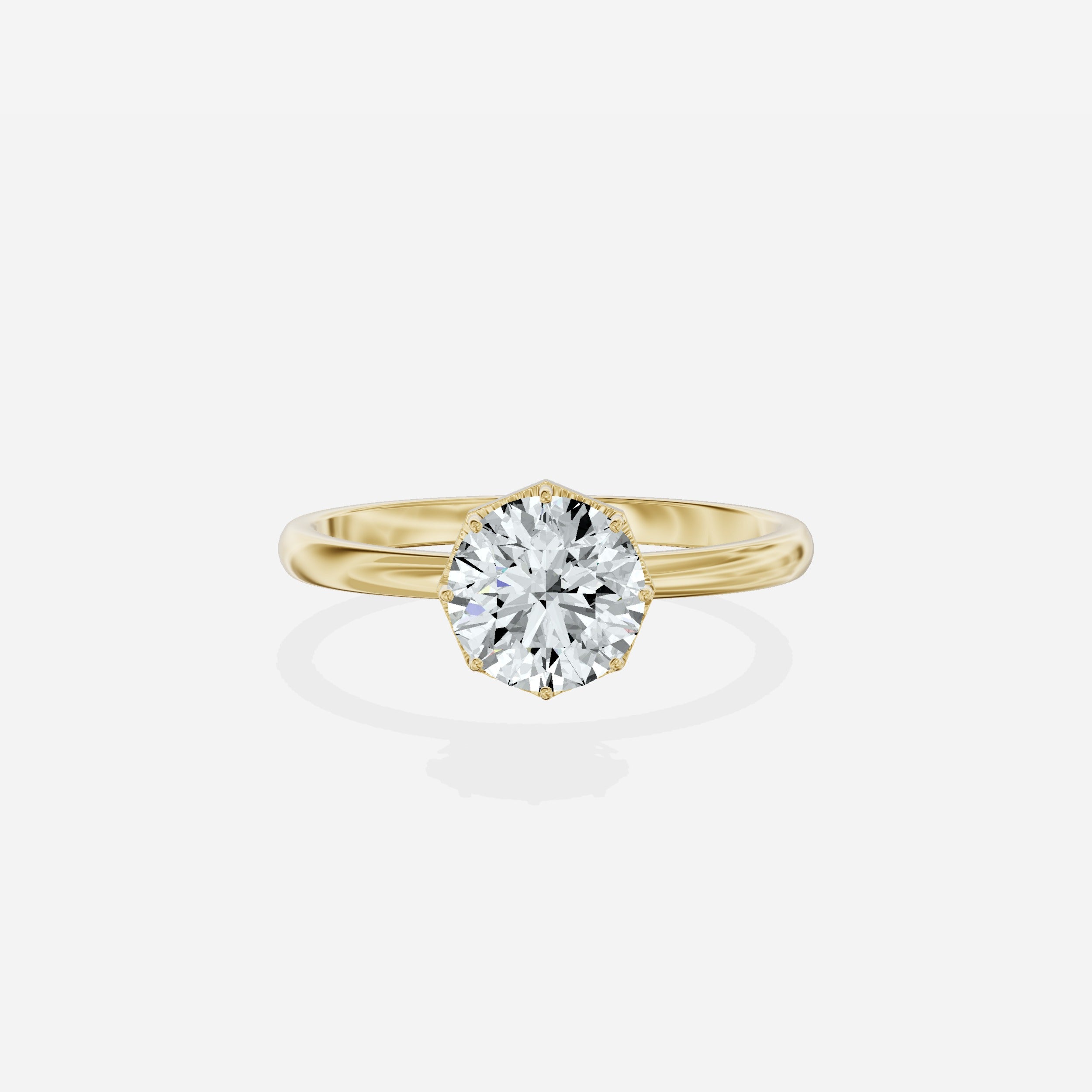 Art Deco Solitaire Engagement Ring