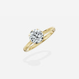 Art Deco Solitaire Engagement Ring