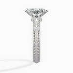Bali Vintage Style 1.56 ct Oval Engagement Ring in White Gold - The Better Diamonds