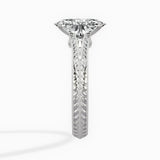 Bali Vintage Style 1.56 ct Oval Engagement Ring in White Gold - The Better Diamonds