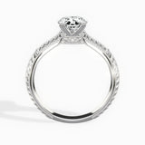 Bali Vintage Style 1.56 ct Oval Engagement Ring in White Gold - The Better Diamonds