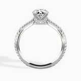 Bali Vintage Style 1.56 ct Oval Engagement Ring in White Gold - The Better Diamonds
