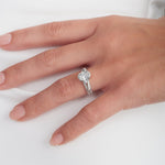 Bali Vintage Style 1.56 ct Oval Engagement Ring in White Gold - The Better Diamonds
