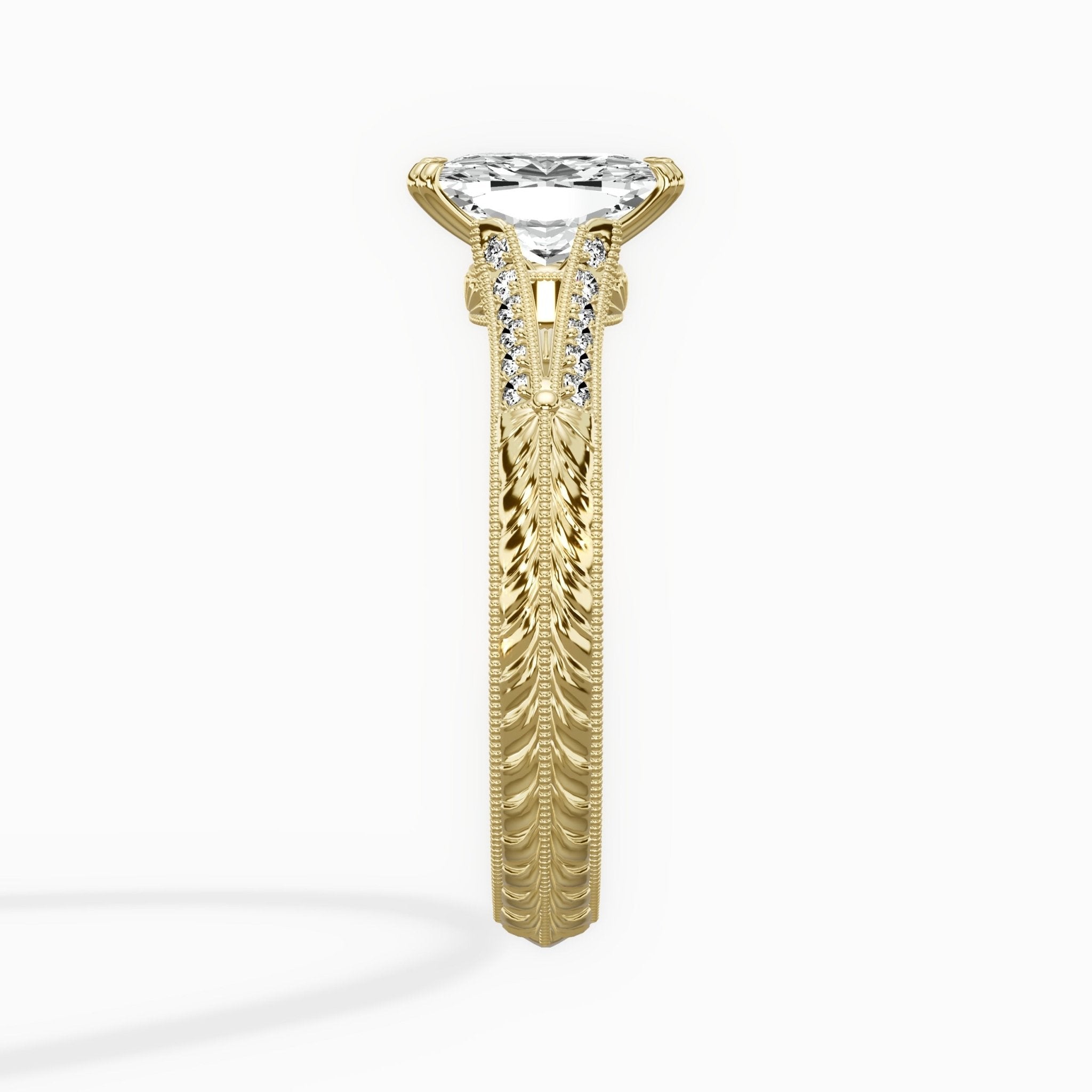 Bali Vintage Style Engagement Ring - The Better Diamonds