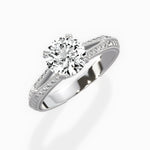 Bali Vintage Style Engagement Ring - The Better Diamonds