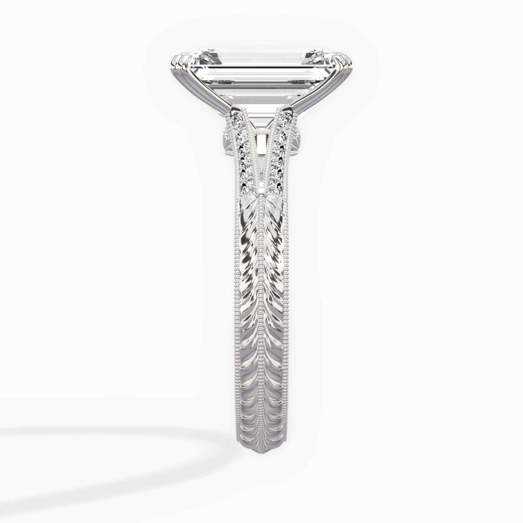Bali Vintage Style Engagement Ring - The Better Diamonds