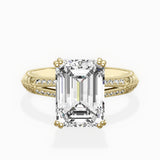 Bali Vintage Style Engagement Ring - The Better Diamonds