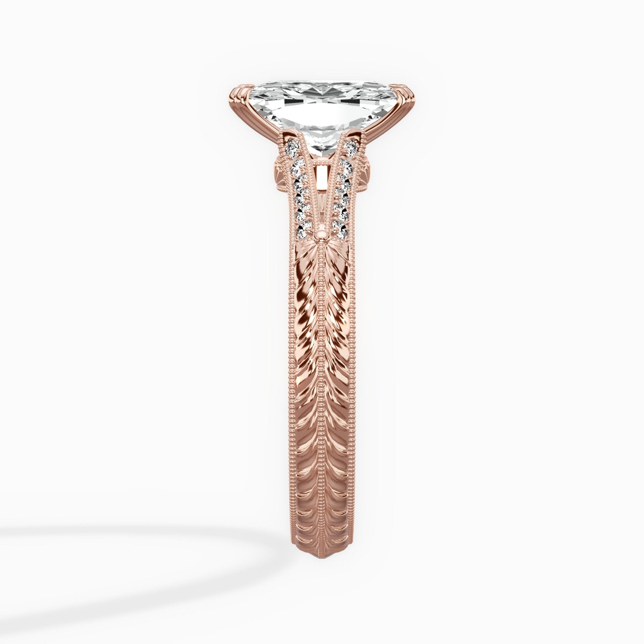 Bali Vintage Style Engagement Ring - The Better Diamonds
