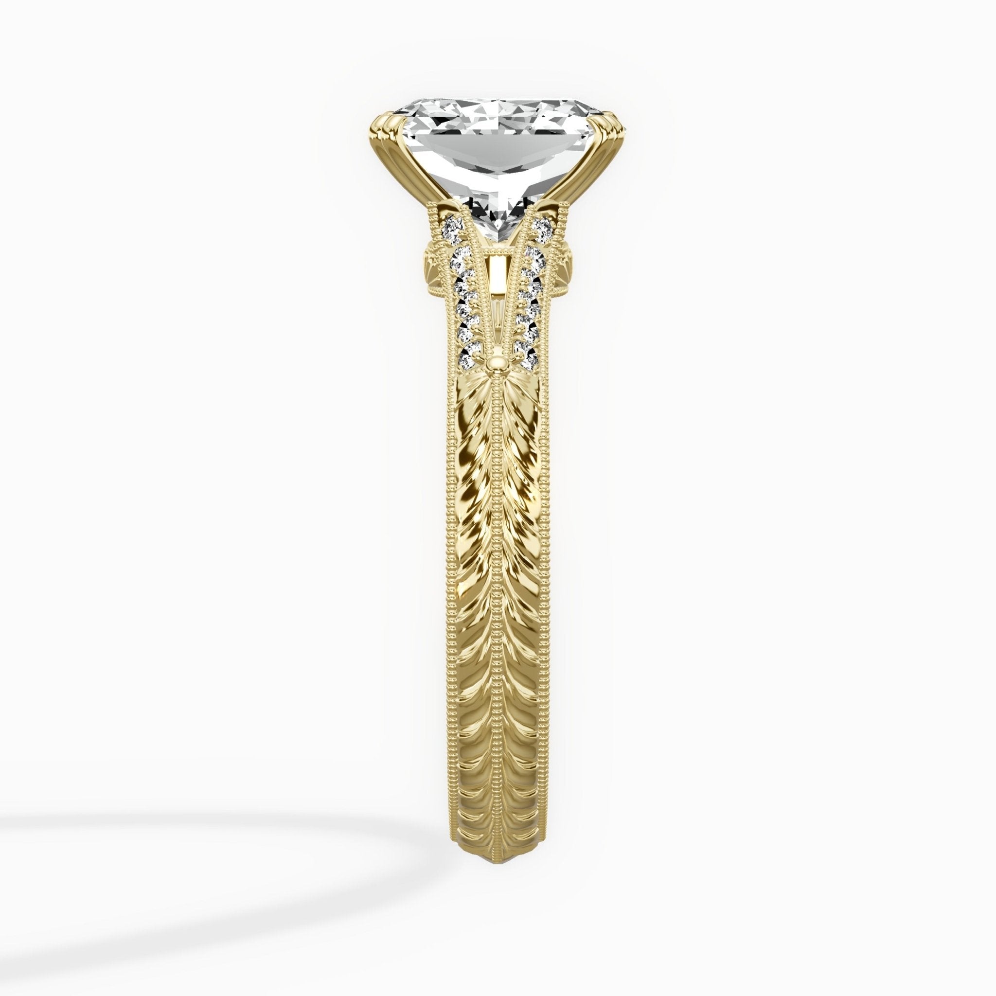 Bali Vintage Style Engagement Ring - The Better Diamonds