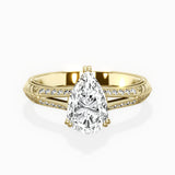 Bali Vintage Style Engagement Ring - The Better Diamonds