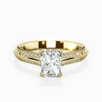 Bali Vintage Style Engagement Ring - The Better Diamonds