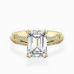 Bali Vintage Style Engagement Ring - The Better Diamonds