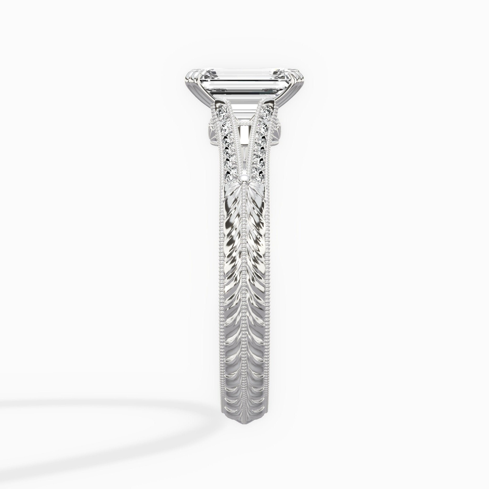 Bali Vintage Style Engagement Ring - The Better Diamonds