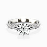 Bali Vintage Style Engagement Ring - The Better Diamonds