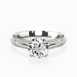 Bali Vintage Style Engagement Ring - The Better Diamonds