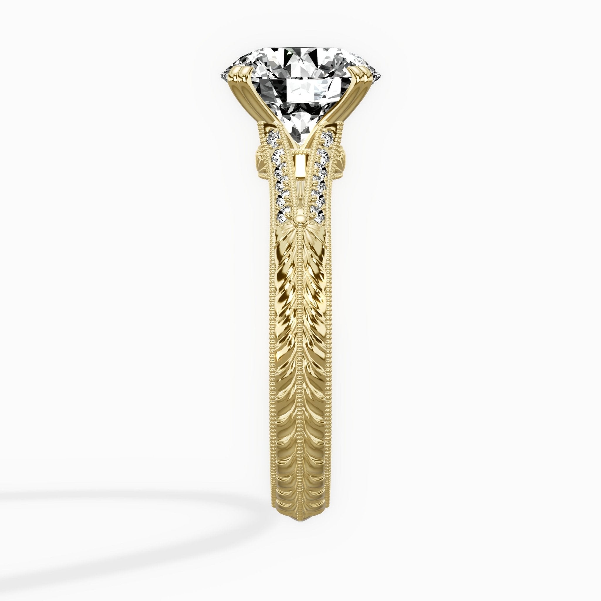 Bali Vintage Style Engagement Ring - The Better Diamonds