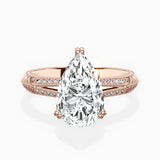 Bali Vintage Style Engagement Ring - The Better Diamonds