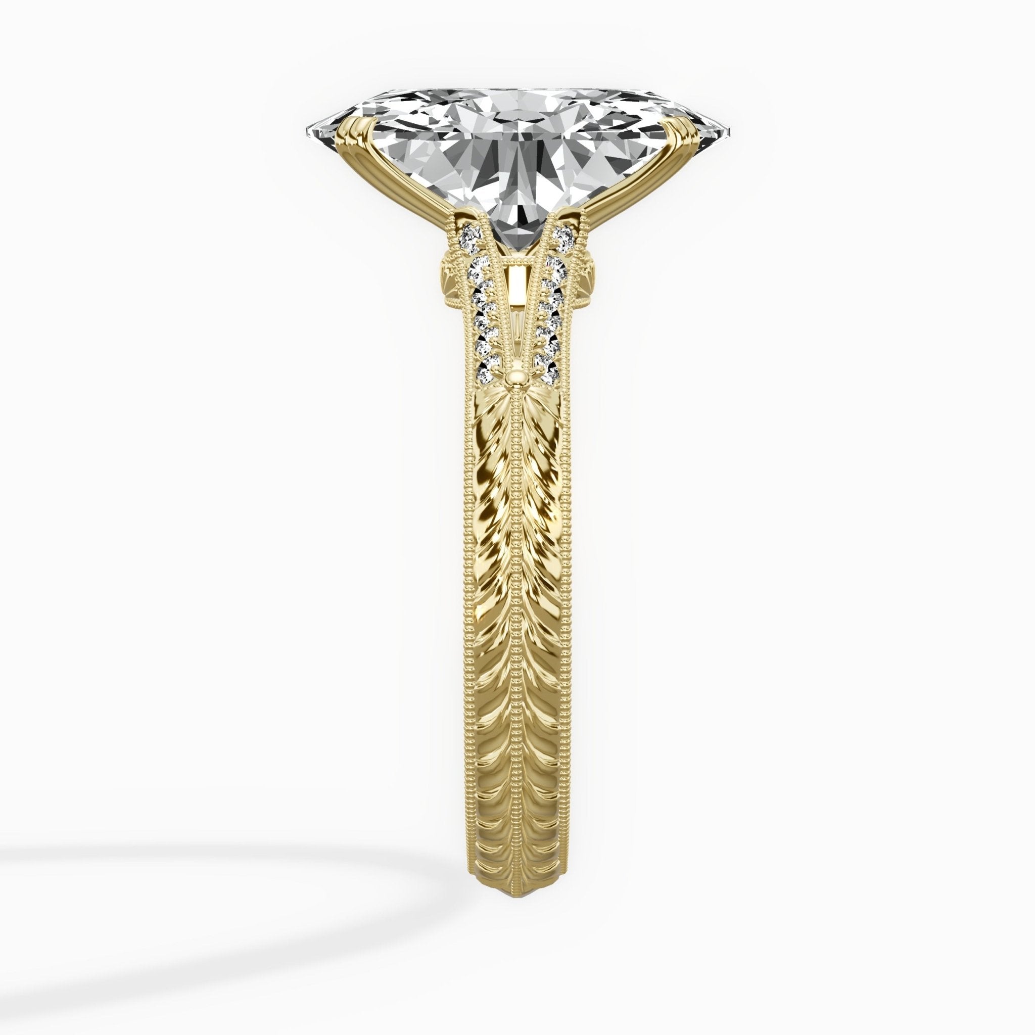 Bali Vintage Style Engagement Ring - The Better Diamonds