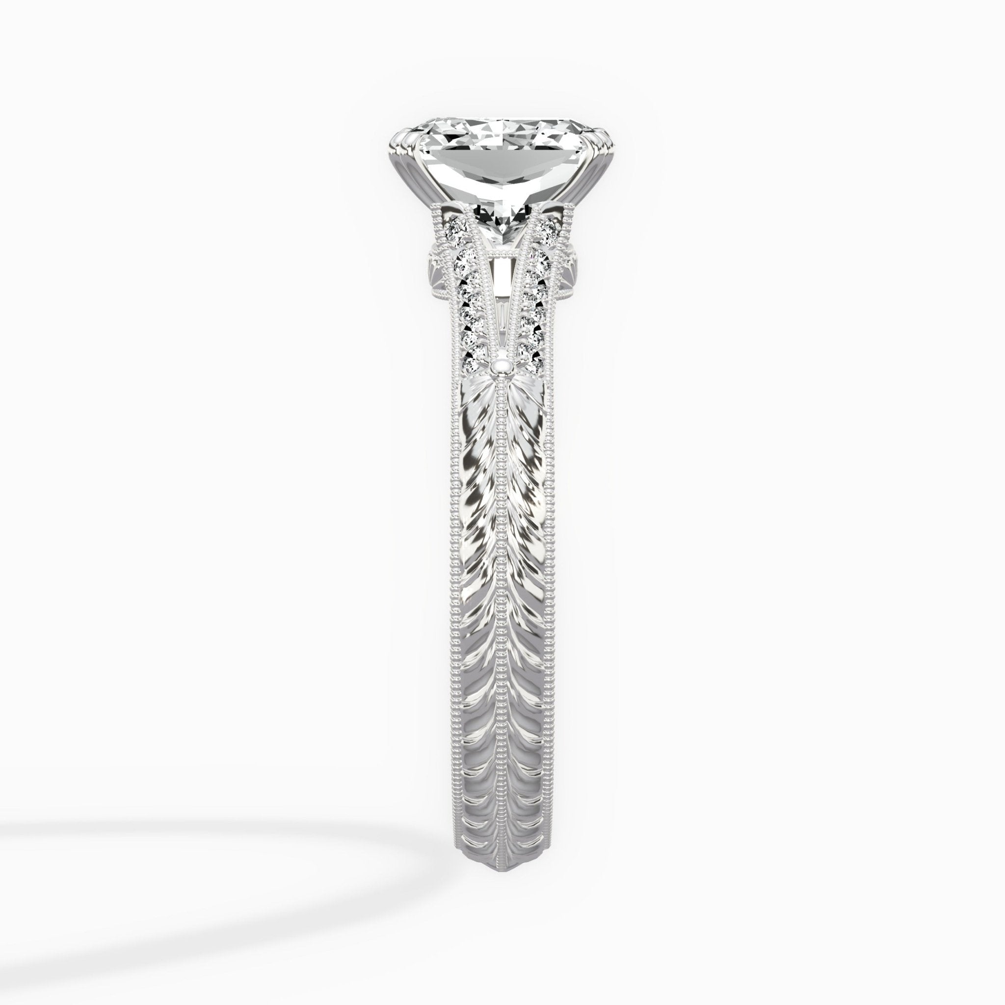 Bali Vintage Style Engagement Ring - The Better Diamonds