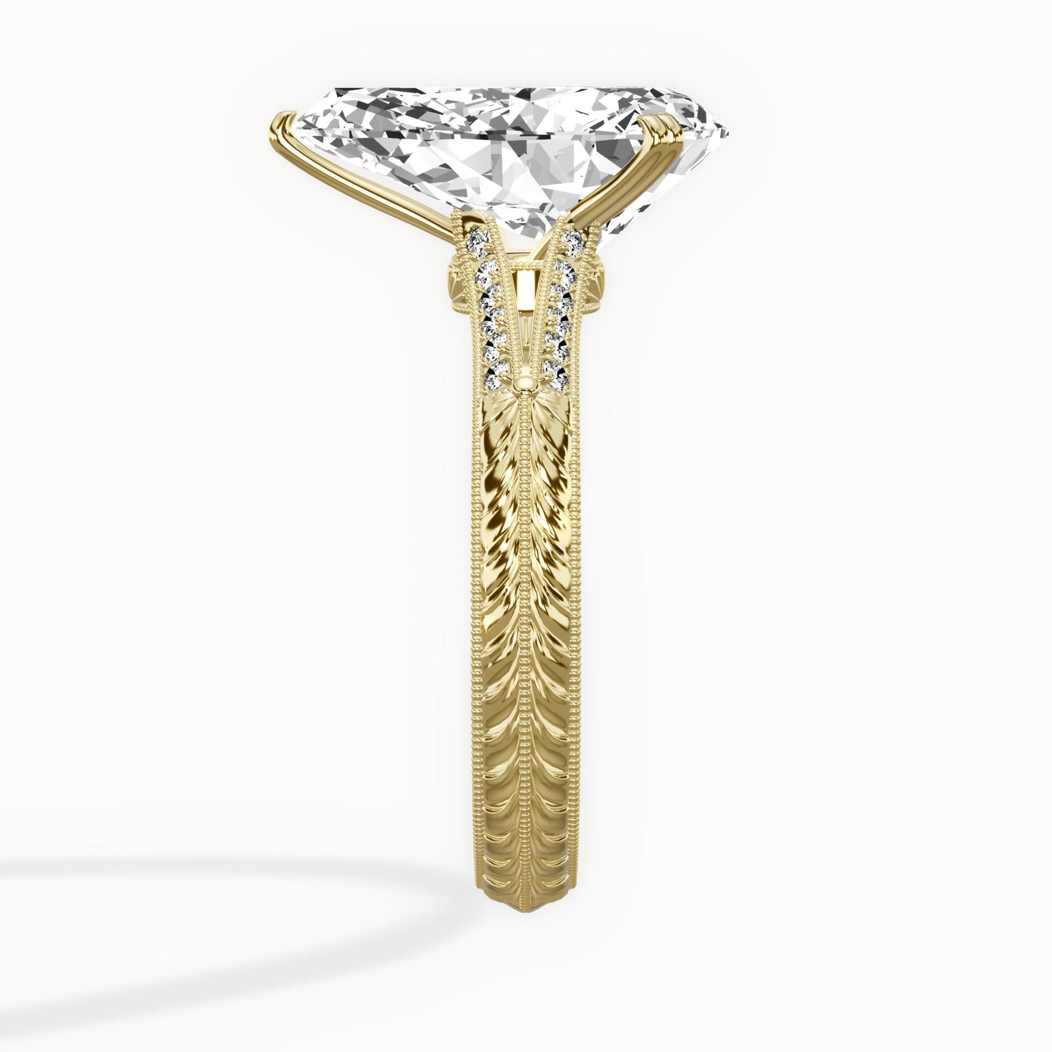 Bali Vintage Style Engagement Ring - The Better Diamonds