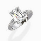 Bali Vintage Style Engagement Ring - The Better Diamonds