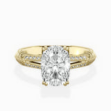 Bali Vintage Style Engagement Ring - The Better Diamonds