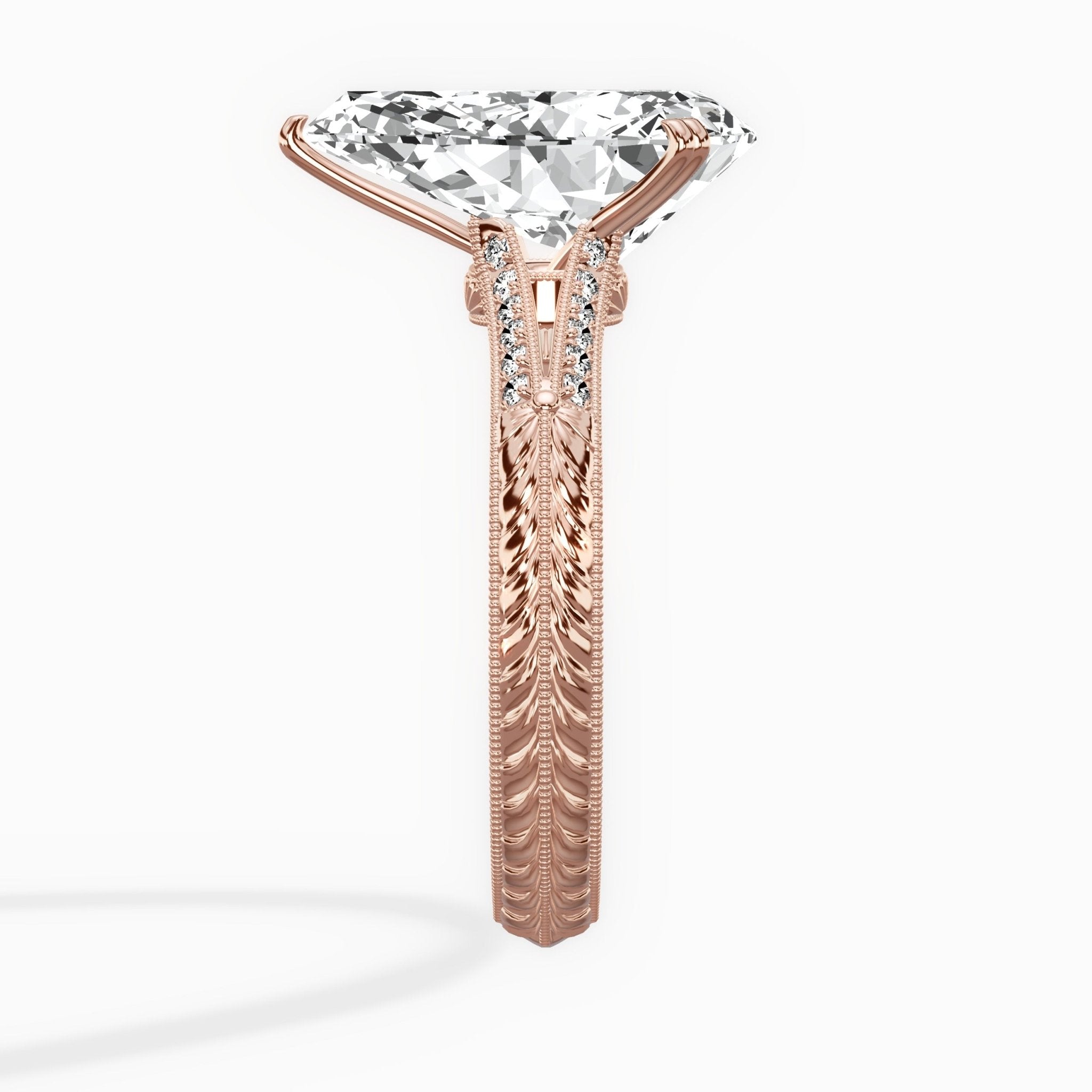 Bali Vintage Style Engagement Ring - The Better Diamonds